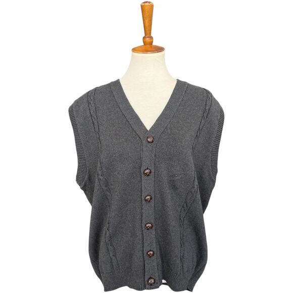 NWT Men's Bill Blass Cotton Blend Vest Preppy Classiccore Quiet Luxury Size XL - Picture 1 of 6